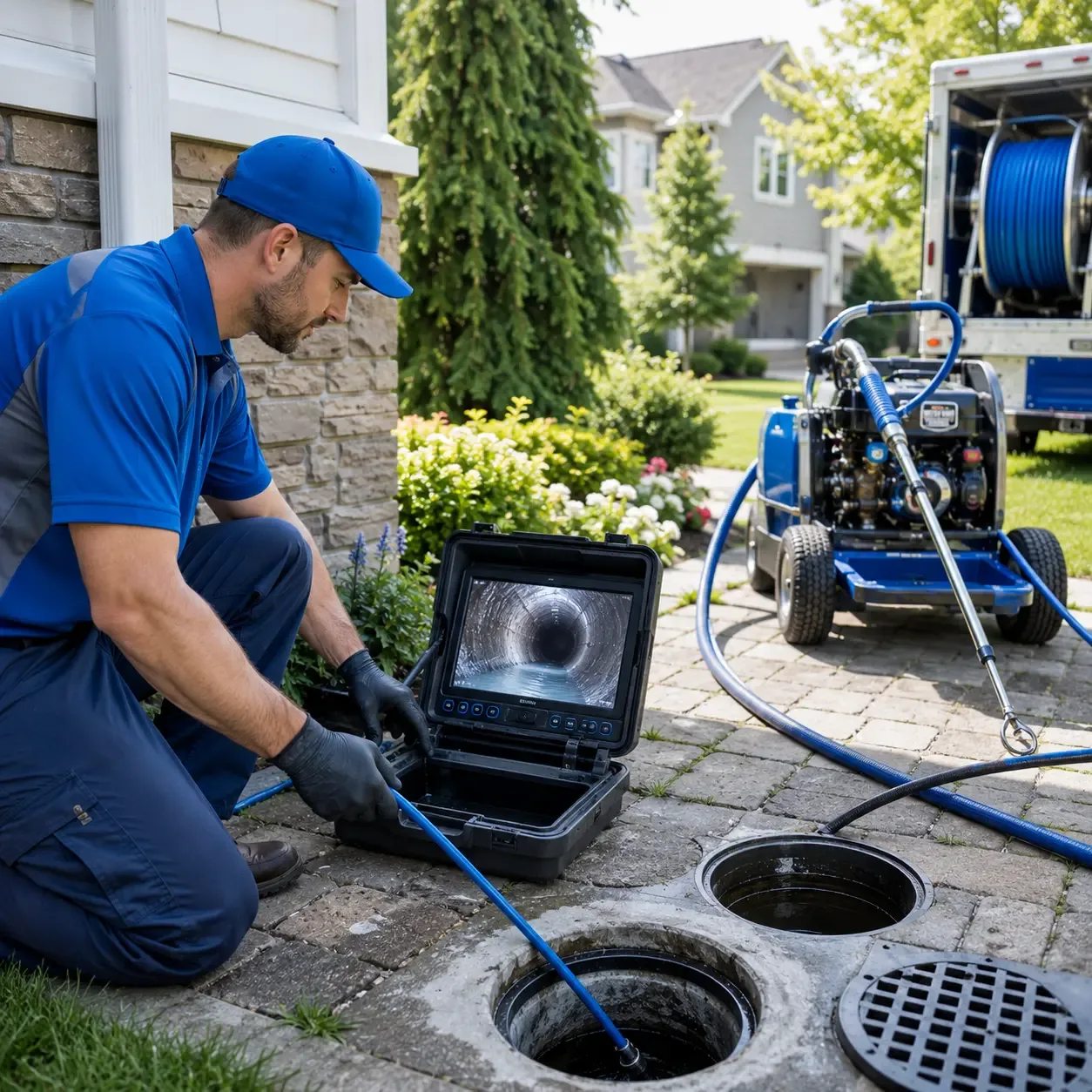 Outdoor drain cleaning professionals serving Goldston, NC